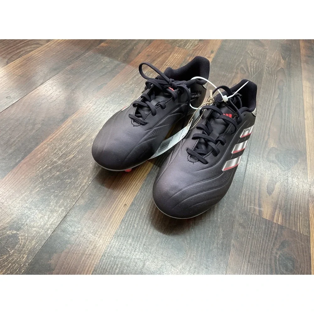 Adidas Youth Size 6 Soccer Cleats Black Red Molded Spikes